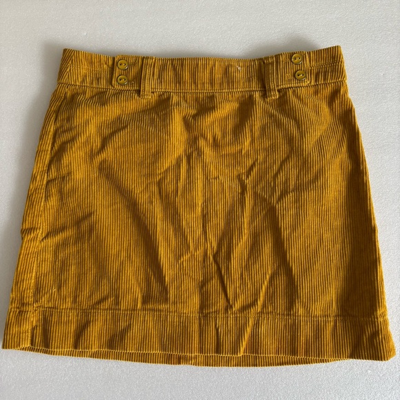 LOFT Dresses & Skirts - Ann Taylor Loft Yellow Corduroy Skirt Size 4